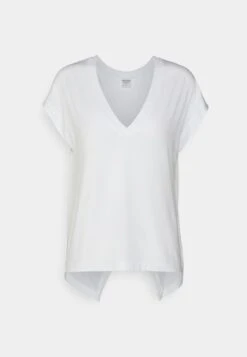 Athleta Essence Explore Tee - Basic T-Shirt - Bright White -Deals Sport Girl Outfit Store 8e4e84a874ea49788a3f325ddf8fdb8f