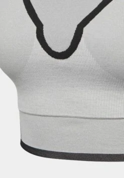 Asmc Tst - Medium Support Sports Bra - Mgh Solid Grey/White/Black -Deals Sport Girl Outfit Store 9b6b8925bbad4c508371e278171ba41a