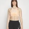 Nike Performance W Nk Df Swsh Hn Bra - Medium Support Sports Bra - Guava Ice/Burgundy Crush -Deals Sport Girl Outfit Store a118e72074c041c5b673af6faba5c312