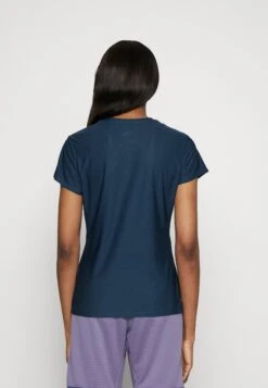 The North Face Reaxion Crew - Basic T-Shirt - Shady Blue Heather -Deals Sport Girl Outfit Store a9a85327461144e583805e54044bfef5