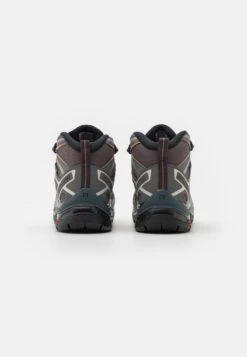 Salomon X Ultra Pioneer Mid Gtx- Hiking Shoes - Magnet/Quiet Shade/Coral Gold -Deals Sport Girl Outfit Store aa744cf8d104439183b621d3b1cc00d2