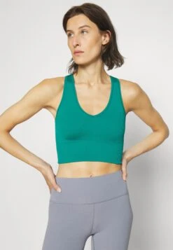 Athleta Aurora Seamless Crop Tank - Top - Emerald Green -Deals Sport Girl Outfit Store ac33a7095a53493b84951eb6b7fff08b