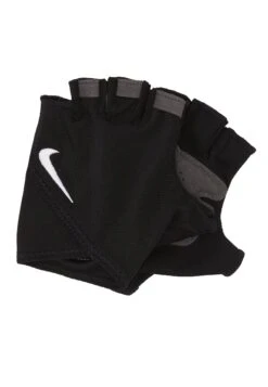 Nike Performance Womens Gym Essential Fitness Gloves - Fingerless Gloves - Black/White