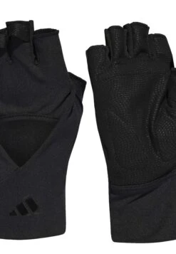 ADIDAS PERFORMANCE Training - Fingerless Gloves - Black -Deals Sport Girl Outfit Store b39a784cd95249918f276e15b63858fb