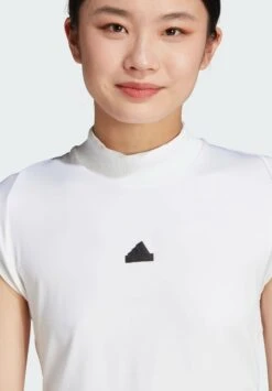 Adidas Sportswear Basic T-Shirt - White -Deals Sport Girl Outfit Store b4e42117eaf74b8084b8e2bcfb3ad35e