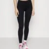 ICANIWILL Classic High Waist- Leggings - Black -Deals Sport Girl Outfit Store b7639dc9155e425fa5fd84cf7aabf935