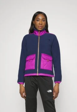 The North Face Royal Arch Jacket - Fleece Jacket - Summit Navy/Purple Cactus Flower/Utility Brown