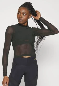 NEBBIA Womens Long Sleeve Top Intense - Long Sleeved Top - Black/Gold -Deals Sport Girl Outfit Store c546850671b0499c8607fa4ebfd2f119