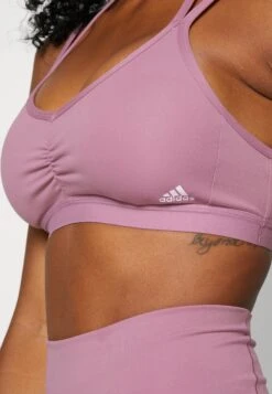 ADIDAS PERFORMANCE Yo Ess Ls - Light Support Sports Bra - Orchid -Deals Sport Girl Outfit Store c70e4725003e4253890f45eb08503108