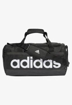 ADIDAS PERFORMANCE Linear Duffel M - Sports Bag - Black White -Deals Sport Girl Outfit Store cf4de4a06a92478cb524f221d84eb794