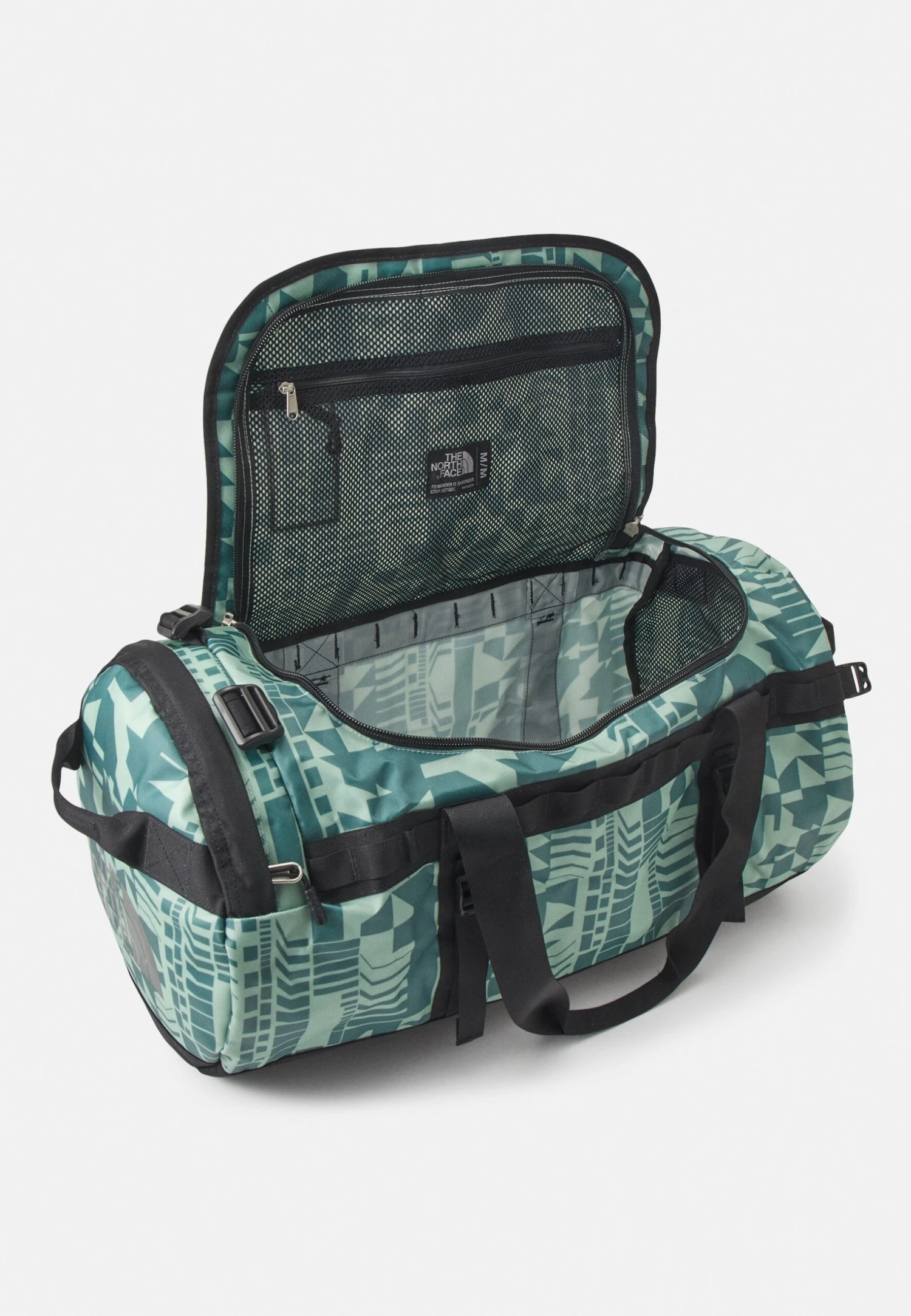 The North Face Base Camp Duffel M Unisex - Holdall - Misty Sage Irregular Geometry/Black 5 The North Face Base Camp Duffel M Unisex - Holdall - Misty Sage Irregular Geometry/Black - Image 3