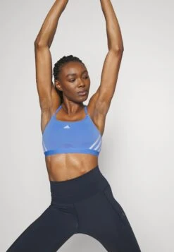 ADIDAS PERFORMANCE Aer Ls S - Light Support Sports Bra - Blue Fusion/White -Deals Sport Girl Outfit Store d72e3025046c49cdabf706c99255c53d