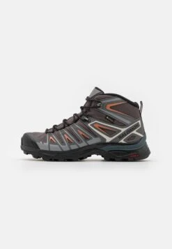 Salomon X Ultra Pioneer Mid Gtx- Hiking Shoes - Magnet/Quiet Shade/Coral Gold