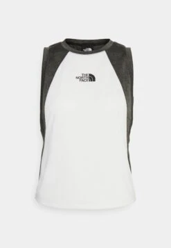The North Face Crop Tank - Top - White/Asphalt Grey Dark Heather -Deals Sport Girl Outfit Store daa42c25792b4aa18f2a6e472d2bbf71