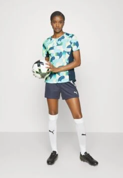 Puma Individual Blaze- Sports T-Shirt - Electric Peppermint/Dark Night -Deals Sport Girl Outfit Store df95dab62c4a457485f22ceec87bd0e2