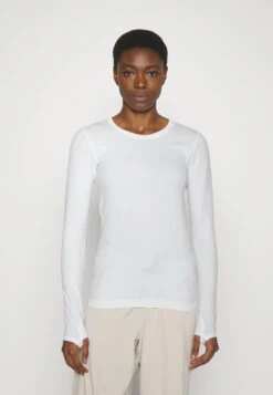 Deals Sport Girl Outfit Store 12 Athleta Flurry Blizzard Seamless - Long Sleeved Top - Bright White