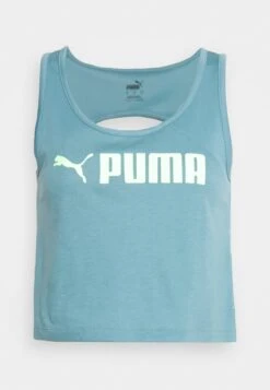Puma Fit Skimmer Tank - Top - Bold Blue/Speed Green -Deals Sport Girl Outfit Store ea8a4e9d184b493b8007a06a18fb4443