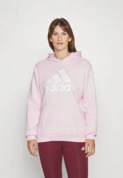 Adidas Sportswear Essentials Logo BoyfriendHoodie - Hoodie - Clear Pink/White