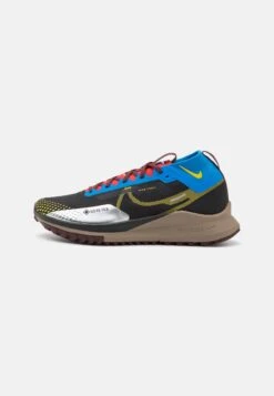Nike Performance Pegasus Trail- Trail Running Shoes - Black/Vivid Sulfur/Light Photo Blue/Track Red/Burgundy Crush