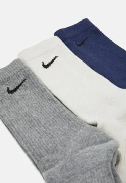 Nike Performance Everyday Plus Cush Crew Unisex 3 Pack - Sports Socks - Light Bone(Black)/Carbon Heather(Black)/ Midnight Navy(Black) -Deals Sport Girl Outfit Store f05903bb9dad4cfe8070682f2f3bd87f