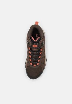 Columbia Redmond Iii Mid Waterproof - Hiking Shoes - Cordovan/Dark Coral -Deals Sport Girl Outfit Store f0a34e680cfa440da3fd417e91e8111e