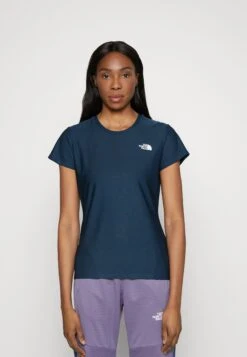 The North Face Reaxion Crew - Basic T-Shirt - Shady Blue Heather